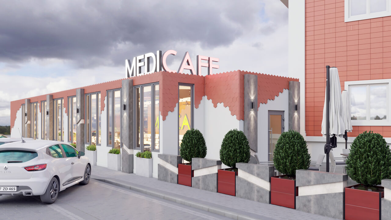 Medicafe Modern Cafe Dekorasyonu