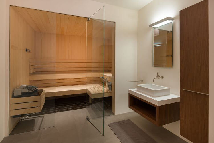 61 banyoda sauna modelleri