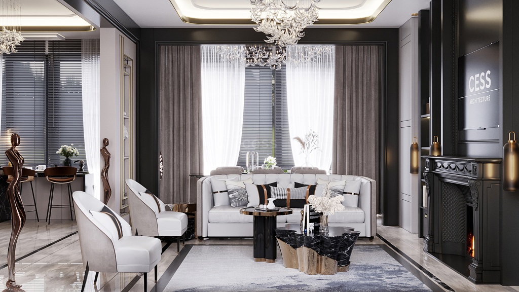 11 kiraci villa luxury ev dekorasyonu
