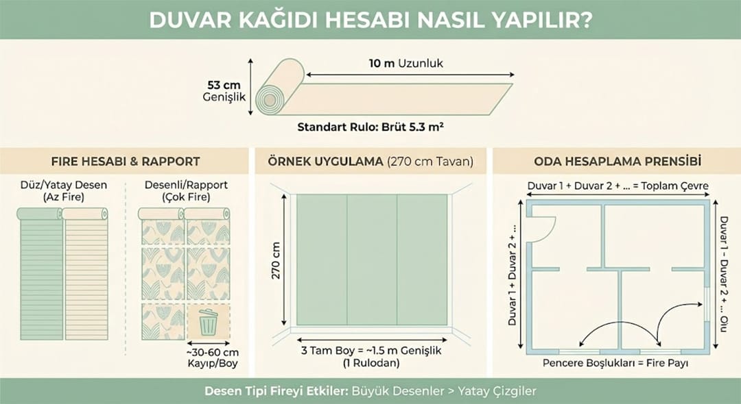 Duvar kağıdı hesabı nasıl yapılır?