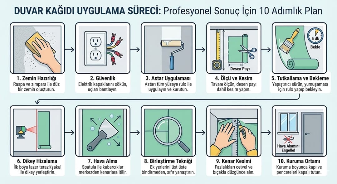 Duvar Kağıdı Modelleri Uygulama Süreci