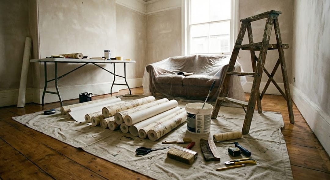 Duvar kağıdı modelleri uygulama öncesi yüzey hazırlığı